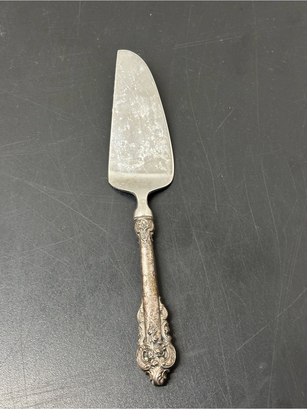 Wallace Sterling Silver Vintage CHEESE SERVER SERVING KNIFE Spatula